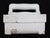 Mid 20th Century Vintage Recessed White Ceramic Bathroom Soap Dish With Handle For Sale - Image 5 of 8