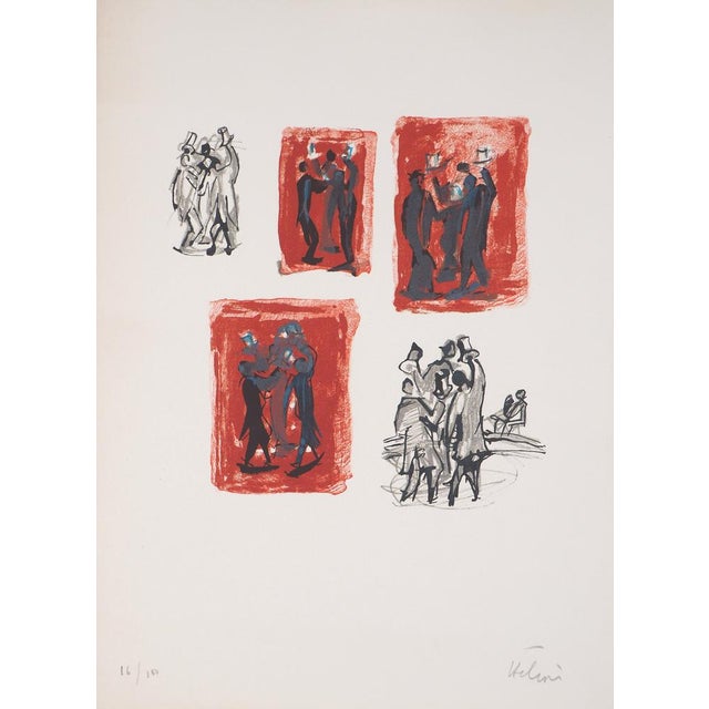 Jean Helion, Evening Amongst Gentlemen, Original Lithograph For Sale - Image 6 of 6