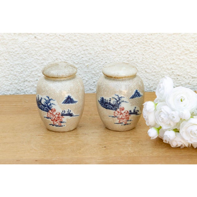 The petite scale of these jars makes them an ideal choice for a mantle or bookshelf, where their intricate narrative...