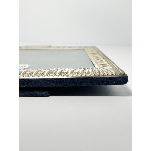 Metal 1974 Carr’s of Sheffield .925 Sterling Silver Hallmarked Picture Frame For Sale - Image 7 of 10