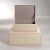 Contemporary Reggio Raffia Decorative Box with Pink Trim, Large For Sale - Image 3 of 3