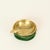Mid-Century Italian Brass and Green Suede Ashtray, 1950s For Sale - Image 11 of 12