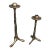 1970s Modern Bronze Candlesticks - a Pair For Sale