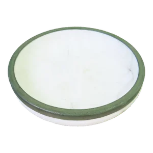 Marble & Verdigris Brass Shallow Bowl / Wine Coaster