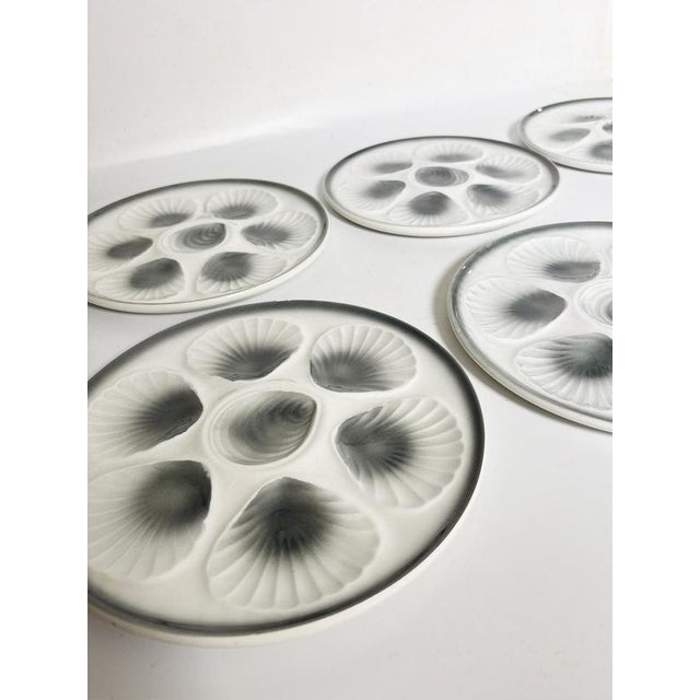 Ceramic Oyster Plates in Ceramic, France, 1970s, Set of 6 For Sale - Image 7 of 18