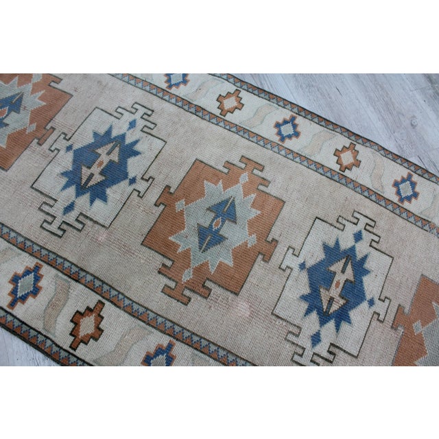 1960s Modern Handmade Runner Rug - 34"x87" For Sale - Image 9 of 12