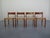 Set of four Danish chairs in teak and paper cord weave. Designed by Poul M. Volther for Frem Røjle in the 1960s. I have...