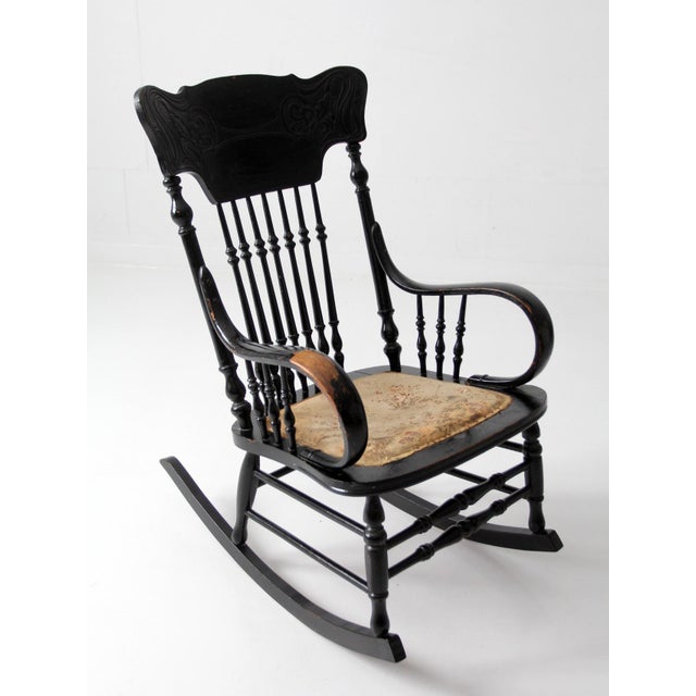 Antique Art Nouveau Rocking Chair For Sale - Image 17 of 18
