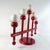 Mid-Century Modern Red Candle Holder in Wood from Aarikka Finland, 1960s For Sale - Image 3 of 8