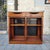 Bistrot De Paris Bar Cabinet in Cherry Wood, Zinc and Gilt Brass from Roche Bobois, France, 1980s For Sale - Image 14 of 18