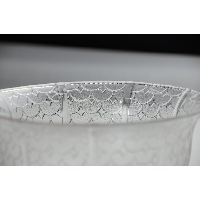 Art Deco 1902 Art Nouveau Fish Scale Art Glass Light Shade 4" Fitter For Sale - Image 3 of 9