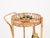 1960s Round Serving Bar Cart in Bamboo, Rattan and Wicker by Franco Albini, Italy, 1960s For Sale - Image 5 of 12