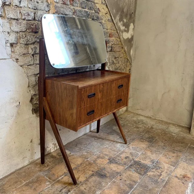 Wood Danish Dressing Table in Rosewood Veneer, 1960s For Sale - Image 7 of 10