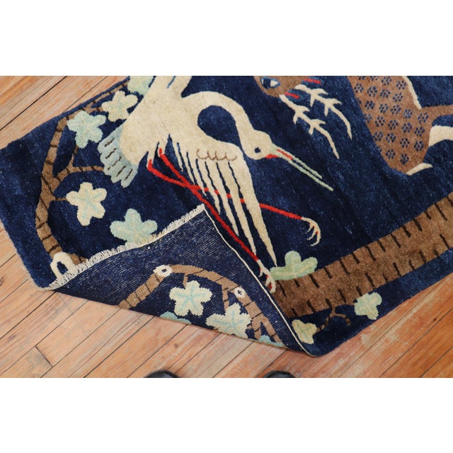Early 20th Century Pictorial Chinese Rug - 2'5" x 4'6" For Sale - Image 4 of 18