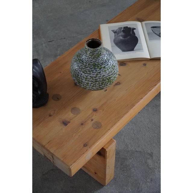 Swedish Modern Model Bambse Pine Bench attributed to Roland Wilhelmsson, 1973 For Sale - Image 10 of 14