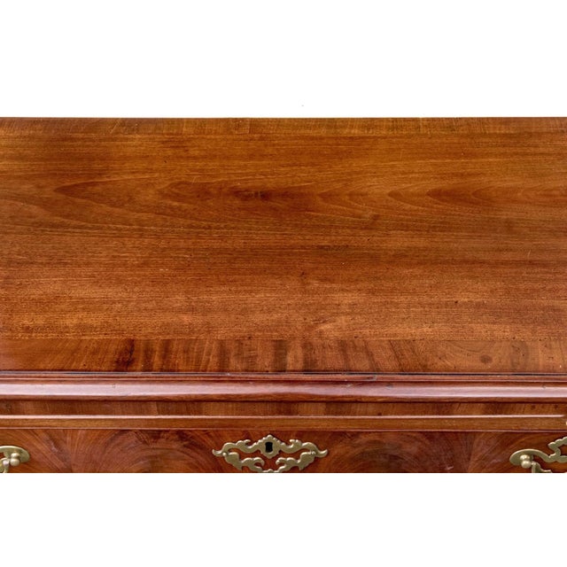 Wood Antique George II Mahogany Kneehole Desk For Sale - Image 7 of 12