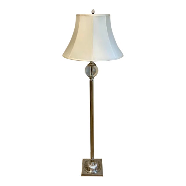 Restoration Hardware Crystal Ball Floor Lamp For Sale