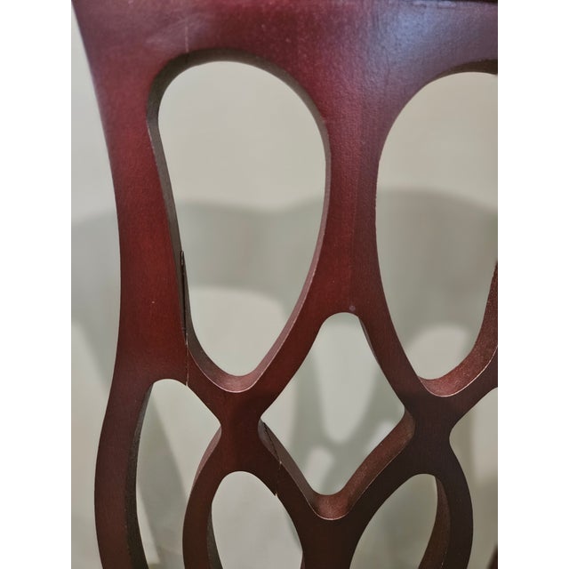 Late 20th Century Late 20th Century Classic Chippendale Style Arm Chairs For Sale - Image 5 of 5