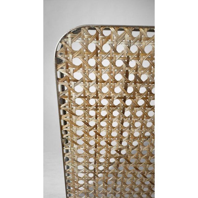 Christian Dior Style Lucite and Vienna Straw Italian Tray For Sale - Image 14 of 18