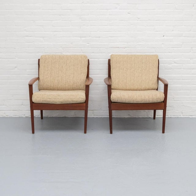 Grete Jalk PJ56 Armchair by Grete Jalk for Poul Jeppesen 1960s For Sale - Image 4 of 18