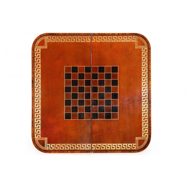 Fine Rare Pair of 19th Century English Antique Rosewood Games Tables For Sale - Image 10 of 18