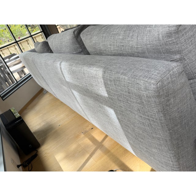 Walter Knoll – Four-Piece Modular Sectional With Leather-Wrapped Side Table, Est. For Sale - Image 12 of 16