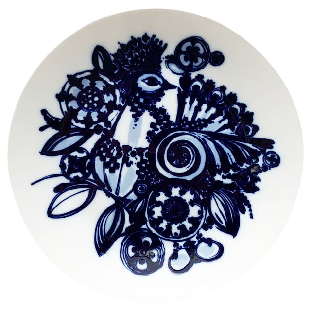 Vintage German Peacock Wall Plate Plaque by Bjørn Wiinblad for Rosenthal, 1970s For Sale