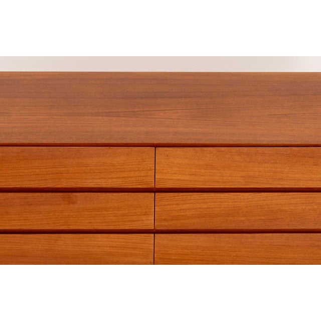 Mid-Century Modern Arne Wahl Iversen Teak Long Dresser For Sale - Image 3 of 9