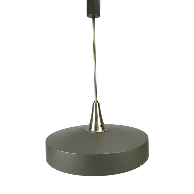 Mid-Century Space Age Ceiling Pendant Lamp in Metal For Sale