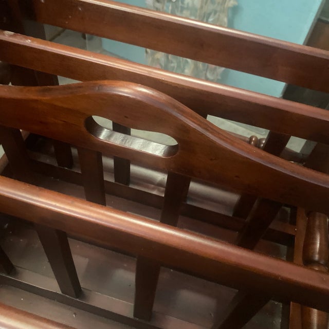 1970s 1970s Wooden Magazine Holder For Sale - Image 5 of 10