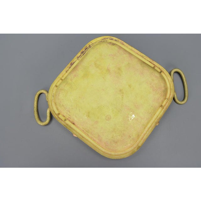 Art Nouveau Bronze Serving Tray with Calla Lilies, Early 20th Century For Sale - Image 17 of 18