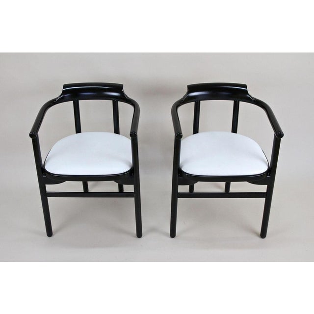1980s Armchairs with White Leather Upholstery from Thonet, 1980s, Set of 2 For Sale - Image 5 of 18