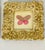 Abstract 1970s Small Pink Lady Butterfly Original Paintings - Set of 2 For Sale - Image 3 of 5