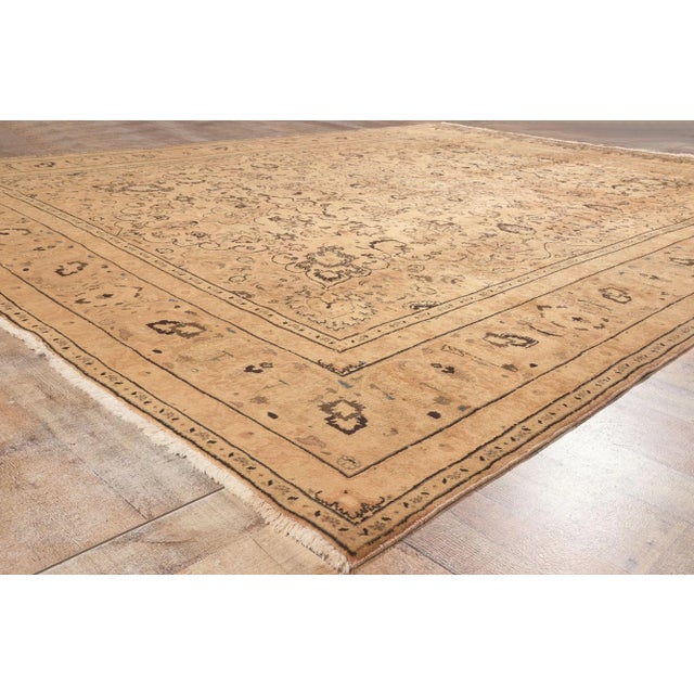 Textile Mid 20th Century Vintage Persian Khorassan Rug - 09'07 X 12'03 For Sale - Image 7 of 9