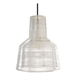 Galvanized Iron Wire Pendant, White - Section by Schema for Oggetti For Sale