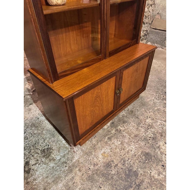 Mid-Century Teak & Glazed Bookcase from Turnidge, 1960s For Sale - Image 4 of 18