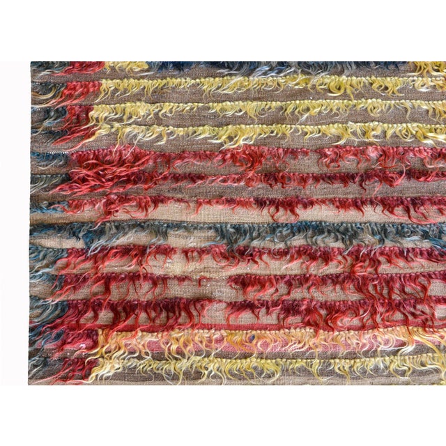 Mid 20th Century Vintage Turkish Tulu Rug For Sale - Image 5 of 10