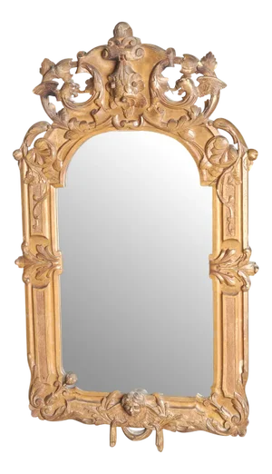 Gilt Carved Wooden Mirror, 1900s