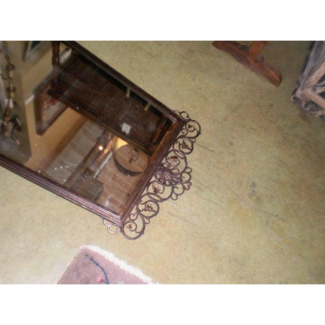 1930s Signed Oscar Bach Neoclassical Style Bronze Mirror For Sale - Image 5 of 10