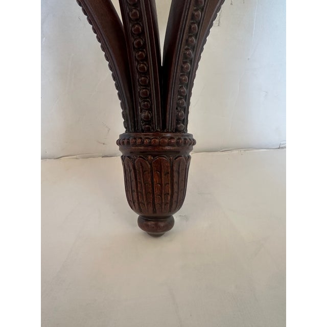 Wood Carved Mahogany Wall Brackets -a Pair For Sale - Image 7 of 10
