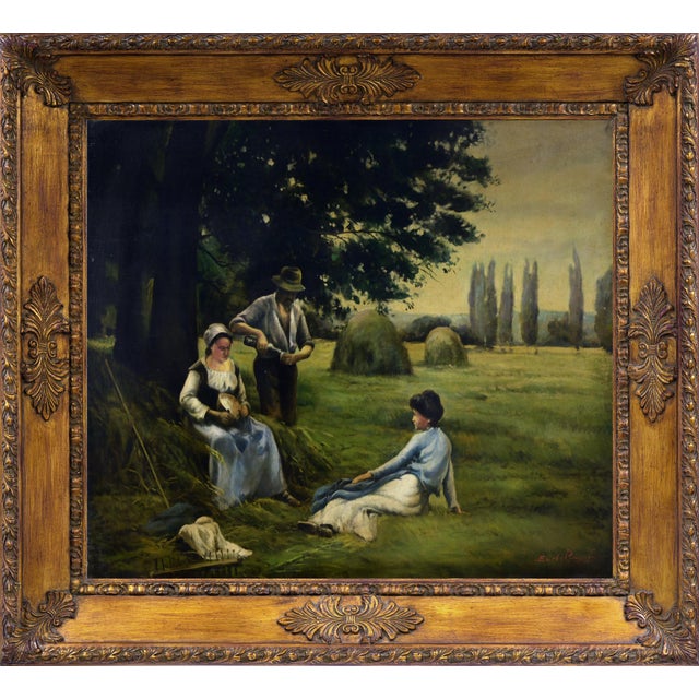 Emilio Pergola, Country Scene, Oil on Canvas, Late 1990s, Framed For Sale - Image 9 of 9