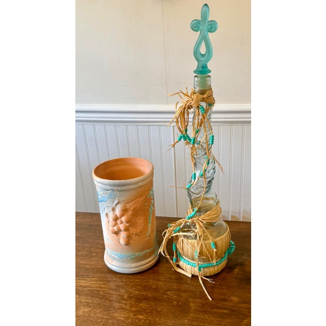 Twisted Spiral Botero Wine Bottle and Wine Chiller For Sale - Image 4 of 12
