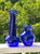 Vintage Mid Century Hand Blown Cobalt Blue Bud Vases, Set of 2 For Sale In Miami - Image 6 of 10