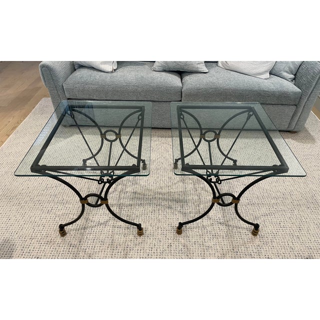 Black 1980s 5-Piece Giacometti Style Brutalist Iron Table Suite - Set of 5 For Sale - Image 8 of 18