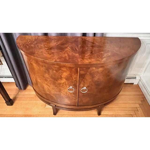 Century Furniture 1990s Century Furniture Omni Demilune Two Door Cabinet For Sale - Image 4 of 17