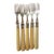 Early 20th Century English Sheffield Epns A1 Silverplate Five Forks Floral Design - Set of 5 For Sale
