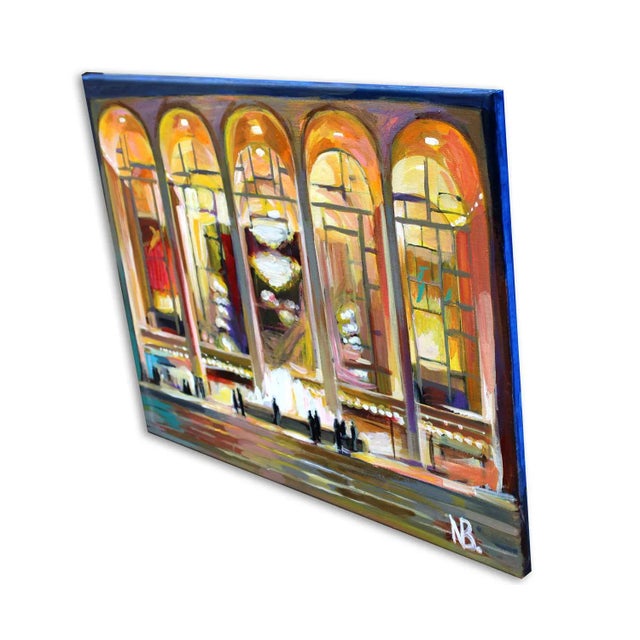 "Lincoln Center Opera Night" Nyc Contemporary Acrylic Painting by Natalia Bessonova For Sale - Image 4 of 5