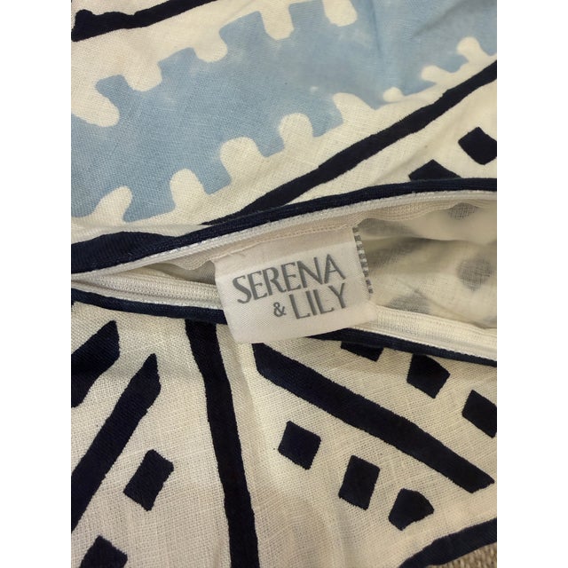 Serena & Lily Sienna Large Tile Throw Pillow Cases, Pair For Sale - Image 12 of 12