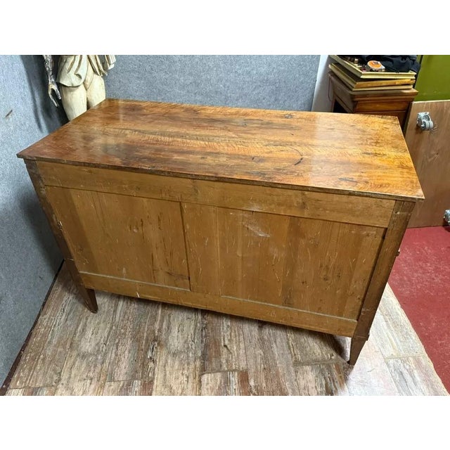 Brown Antique Louis XVI Mahogany Chest, 1780 For Sale - Image 8 of 9