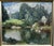 Karl Banďouch, Kassel – Wilhelmshöhe, Hercules Temple with Swans, 1929, Oil Painting on Canvas, Framed For Sale - Image 6 of 13